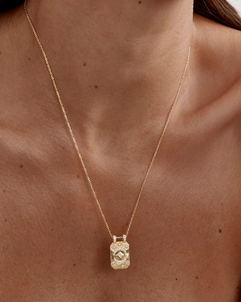 By Charlotte My Moon and Stars Necklace - 18k Gold Plated