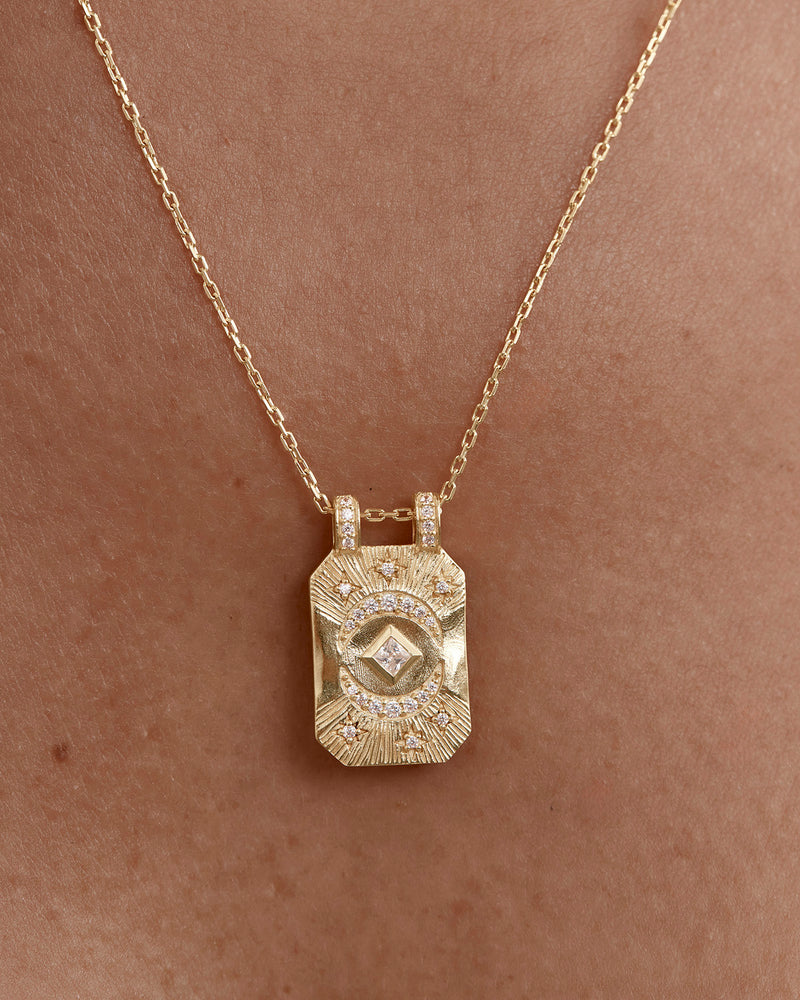 By Charlotte My Moon and Stars Necklace - 18k Gold Plated
