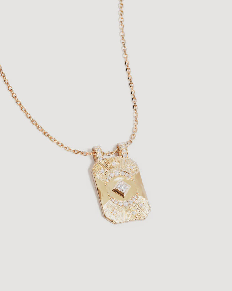 By Charlotte My Moon and Stars Necklace - 18k Gold Plated