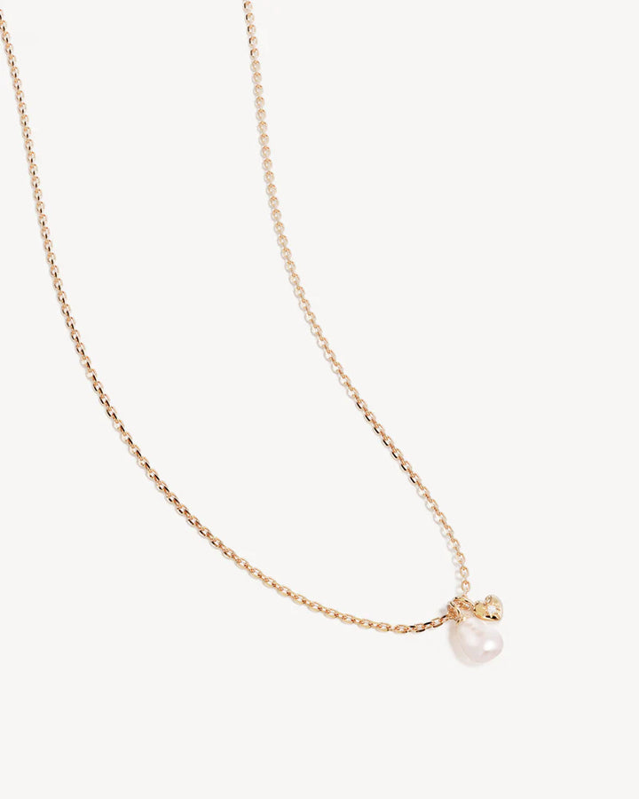 By Charlotte Under The Moonlight Pearl Necklace - 18k Gold Vermeil