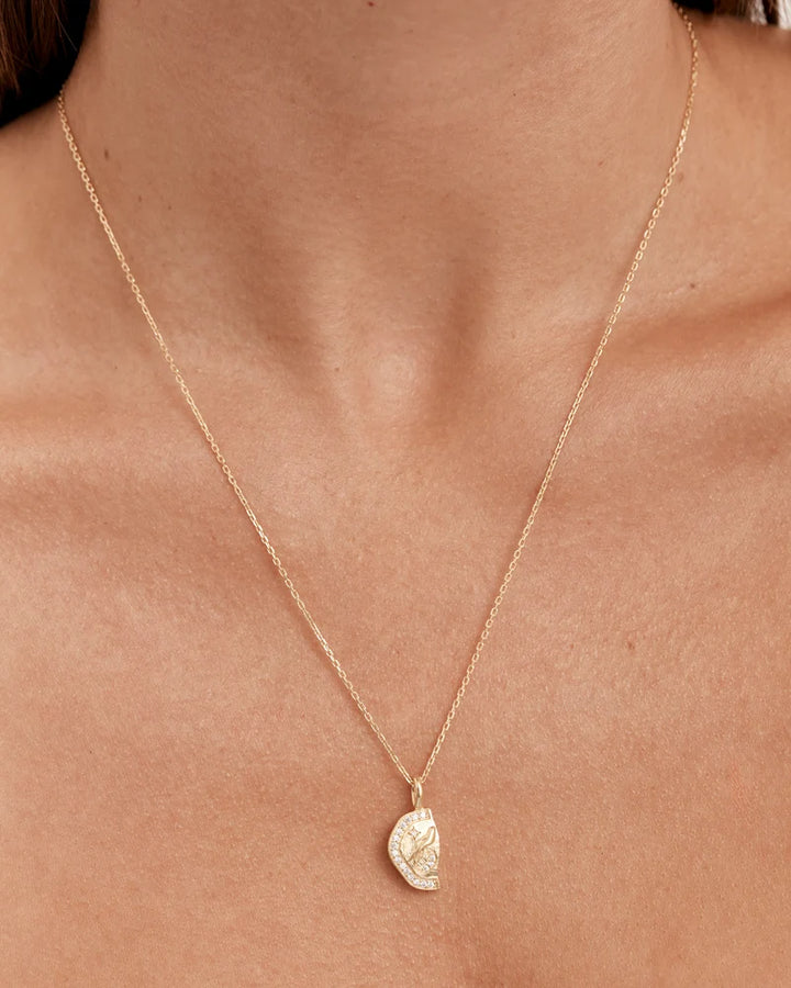 By Charlotte Together We Are Magic Necklace My Moon 18K Gold Vermeil