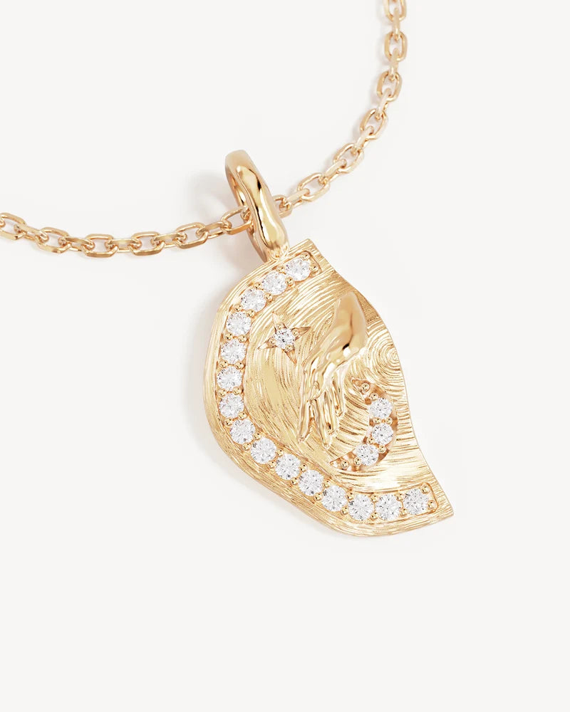 By Charlotte Together We Are Magic Necklace My Moon 18K Gold Vermeil