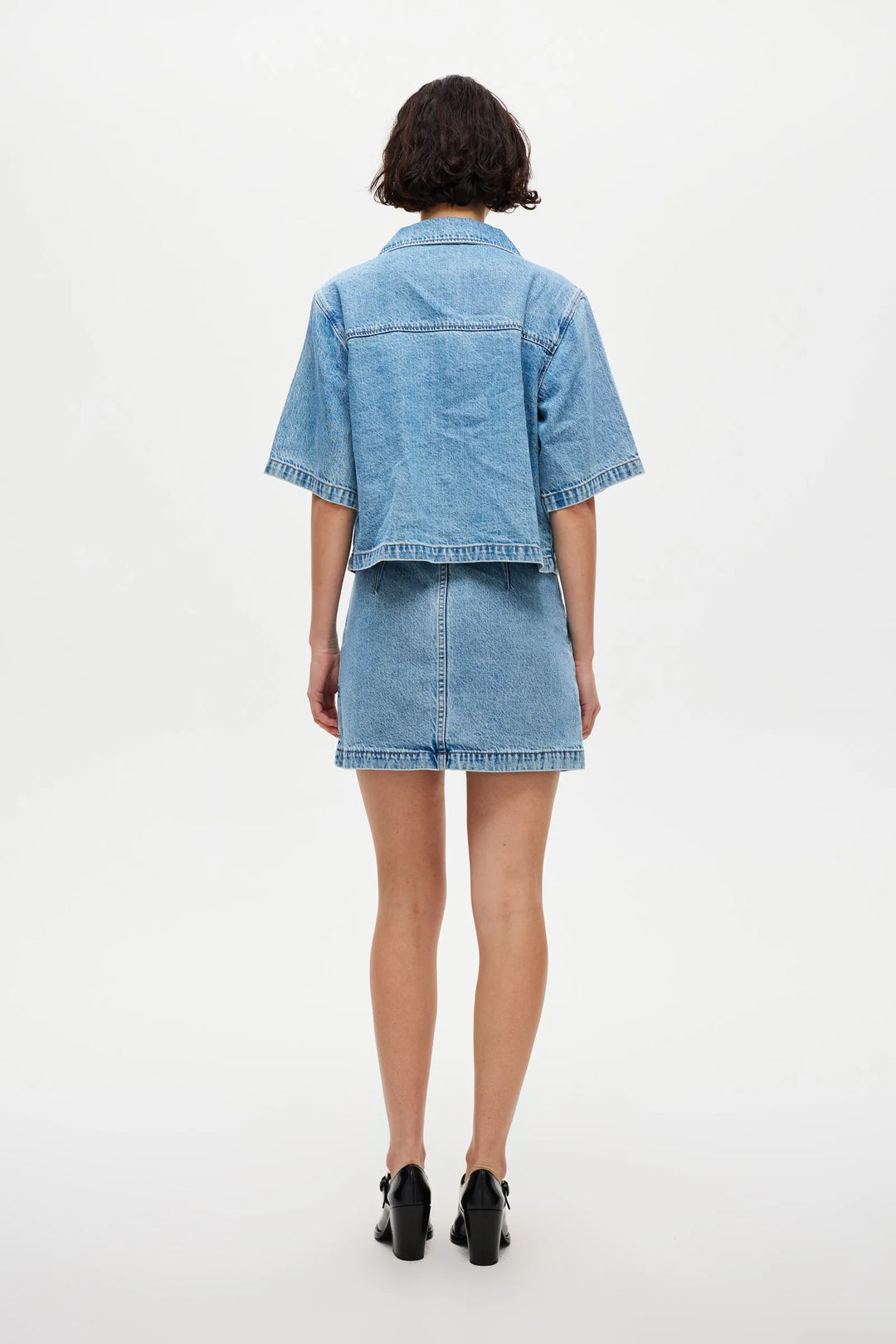 Neuw Denim Mercer Denim Mini Skirt - Radio - Light Vintage Indigo