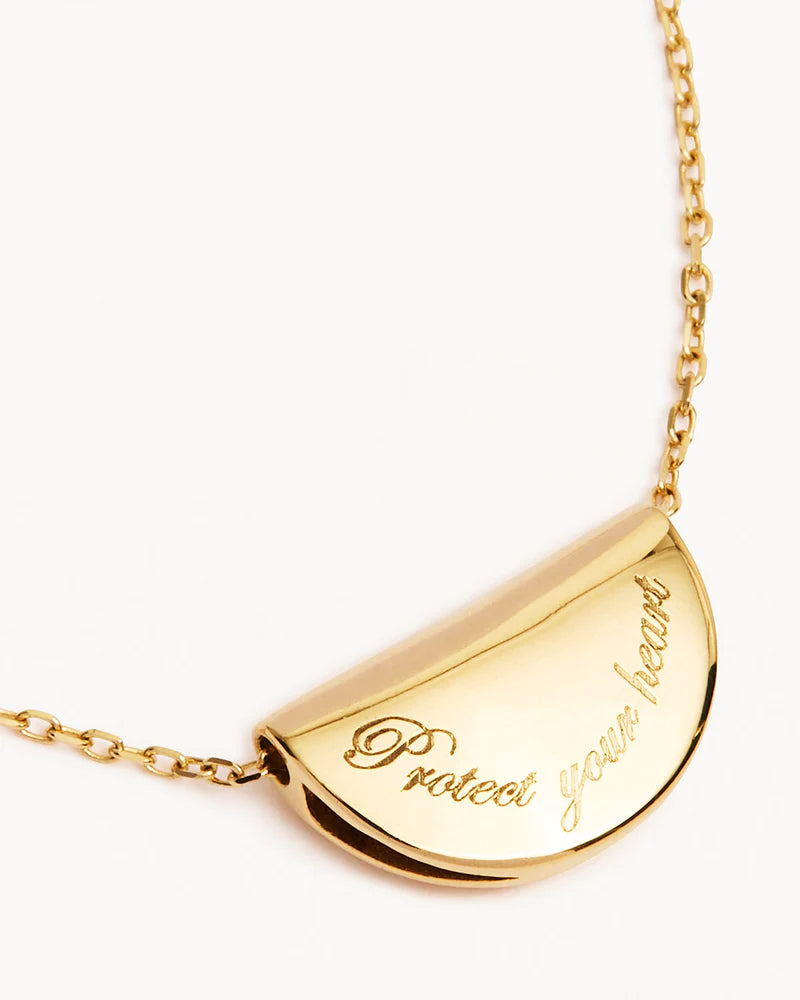 By Charlotte 14k Solid Gold Birthstone Diamond Necklace - August - Peridot