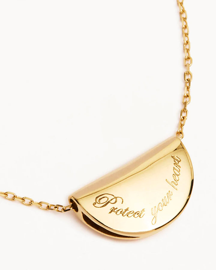 By Charlotte 14k Solid Gold Birthstone Diamond Necklace - August - Peridot