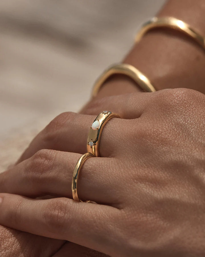 By Charlotte Hope and Protection Ring 18K Gold Vermeil