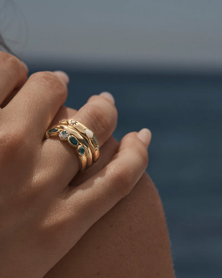 By Charlotte Hope and Protection Ring 18K Gold Vermeil