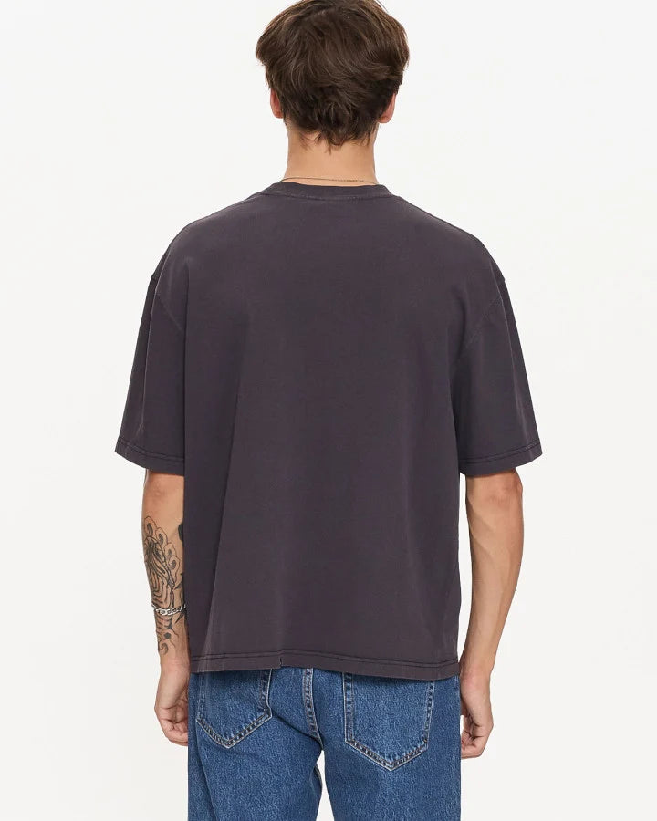 Thrills Orbital Box Fit Oversize Cropped Tee-Dark Charcoal