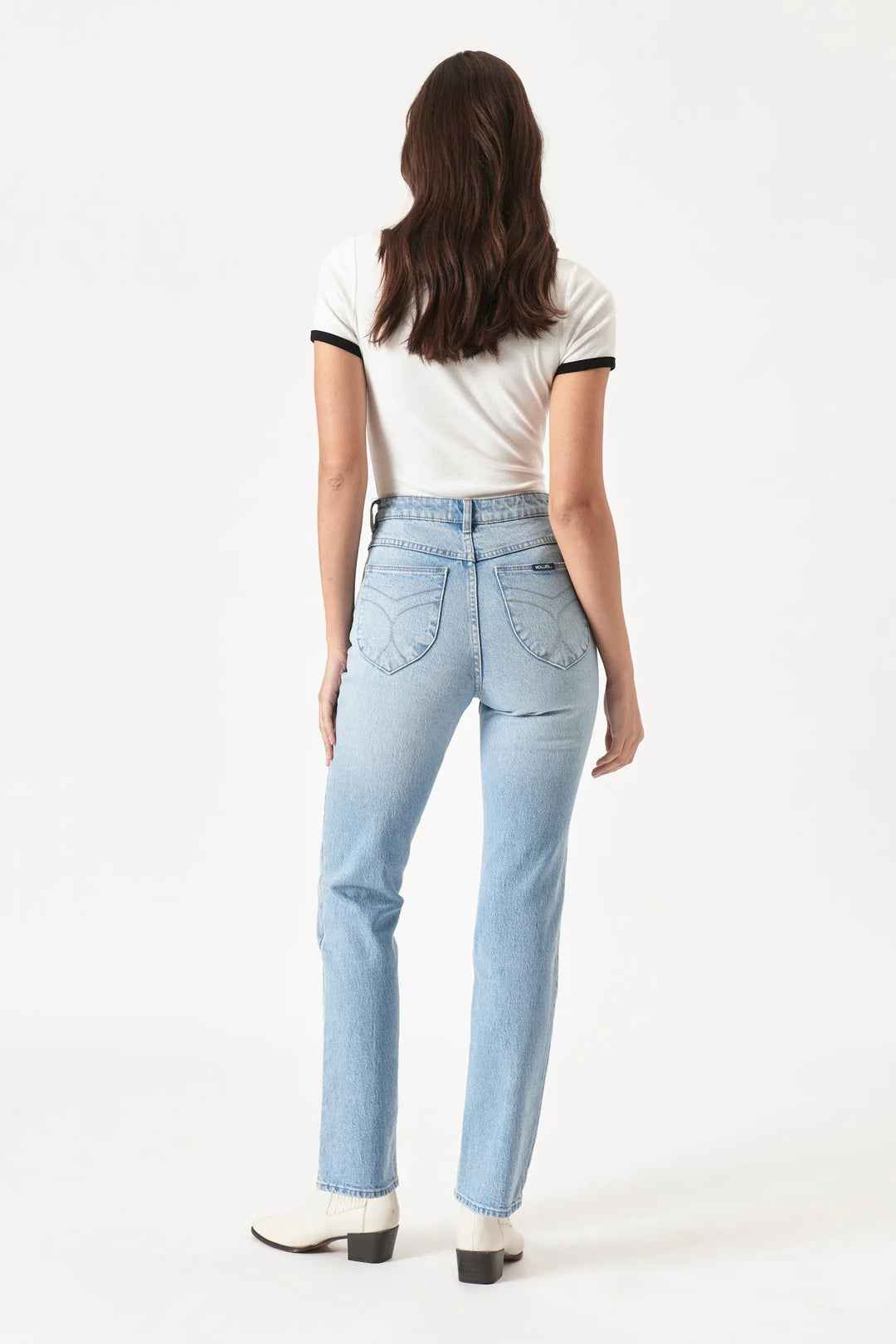 Rolla's Original Straight Long Jean - Sunshine Light Vintage Blue