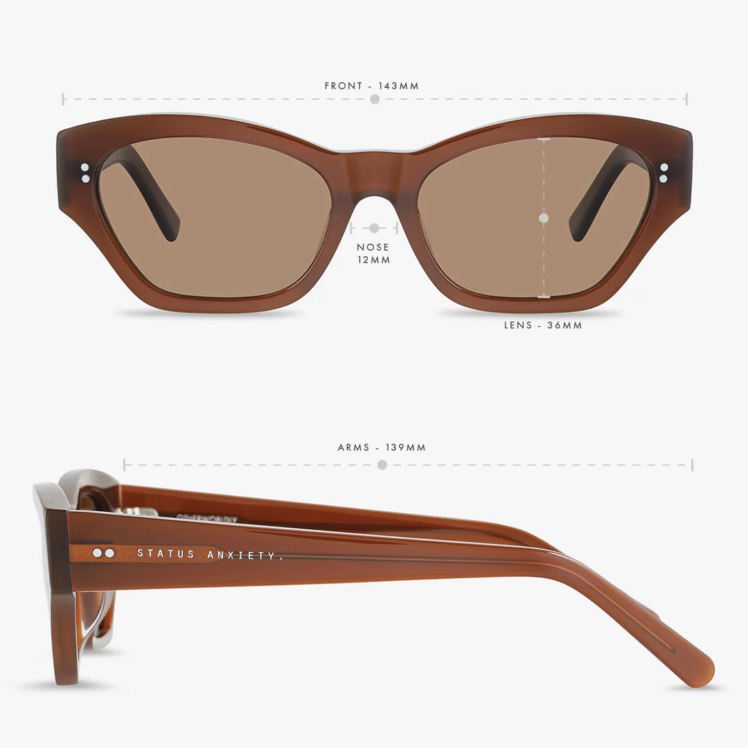 Status Anxiety Otherwordly Sunglasses- Brown