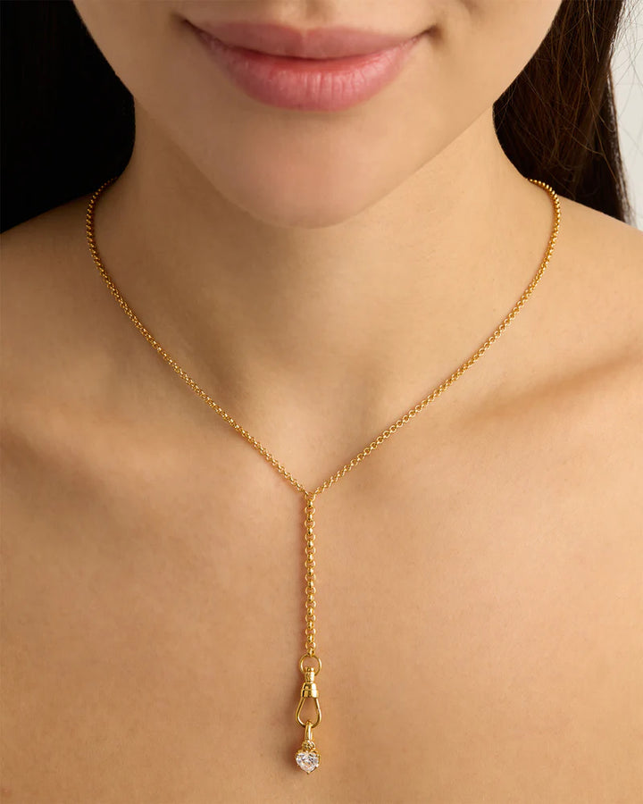 By Charlotte 18k Gold Vermeil Radiant Heart Annex Link Pendant