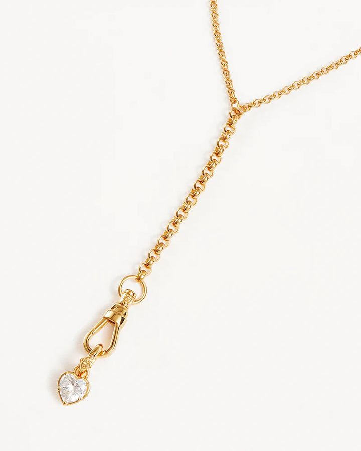 By Charlotte 18k Gold Vermeil Radiant Heart Annex Link Pendant