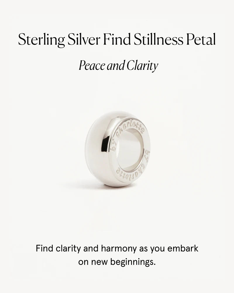 By Charlotte Find Stillness Petal Charm - Sterling Silver