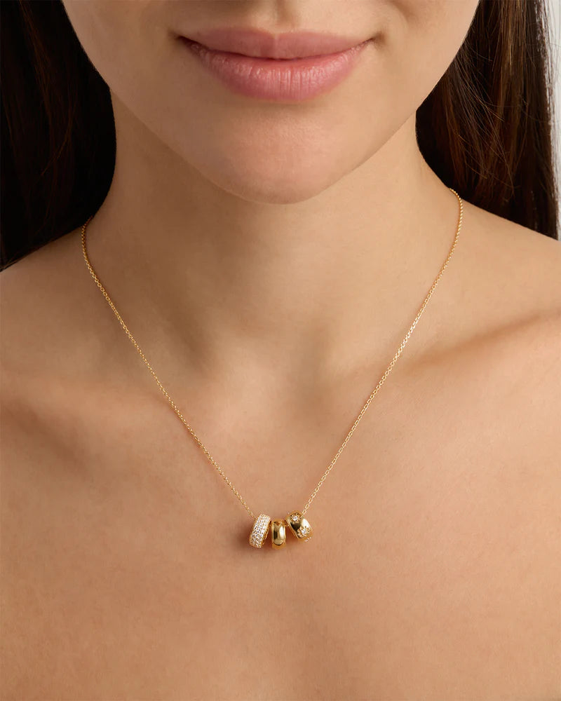 By Charlotte Live In Light Petal Charm - 18k Gold Vermeil