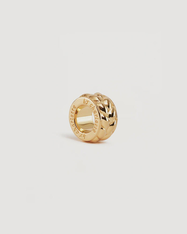 By Charlotte Intertwined Petal Charm - 18k Gold Vermeil