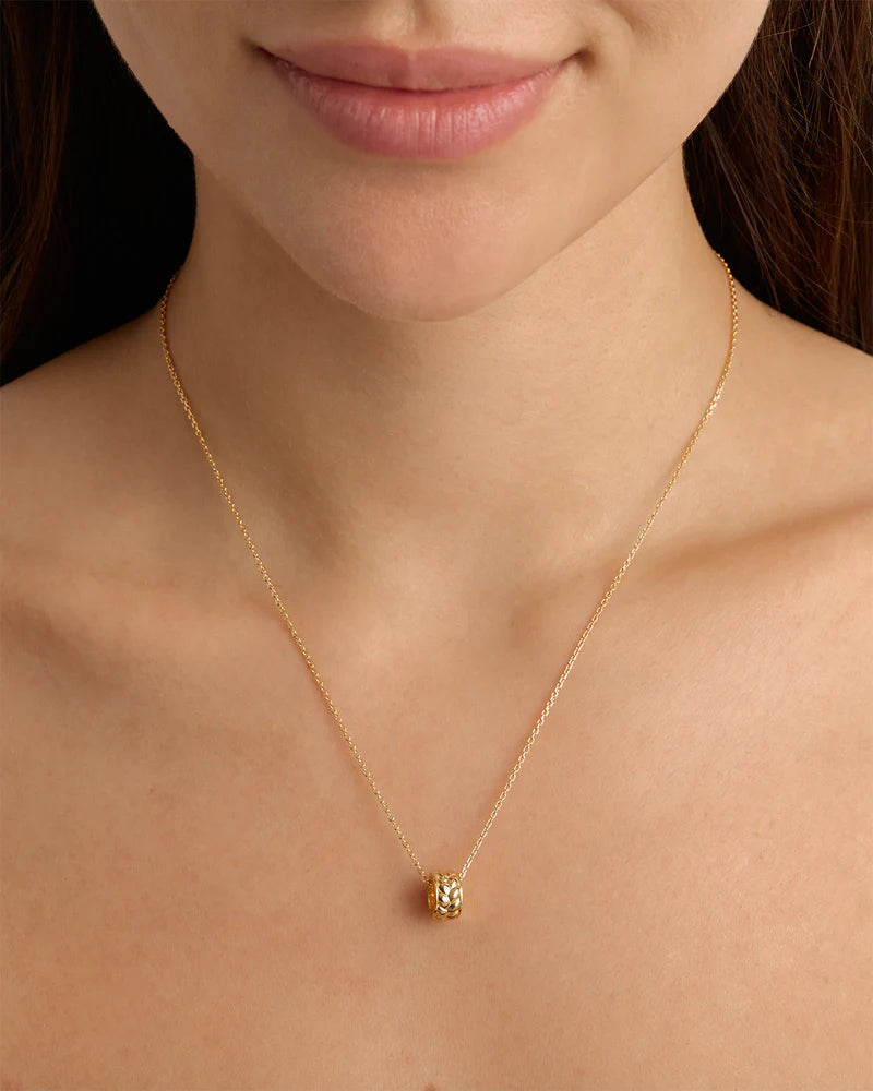 By Charlotte Intertwined Petal Charm - 18k Gold Vermeil