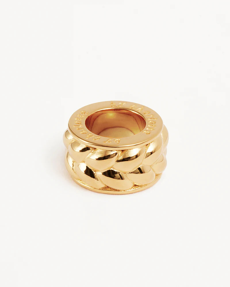 By Charlotte Intertwined Petal Charm - 18k Gold Vermeil