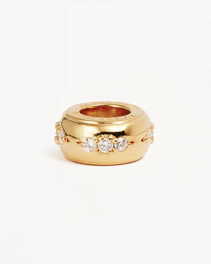 By Charlotte In Bloom Petal Charm - 18k Gold Vermeil