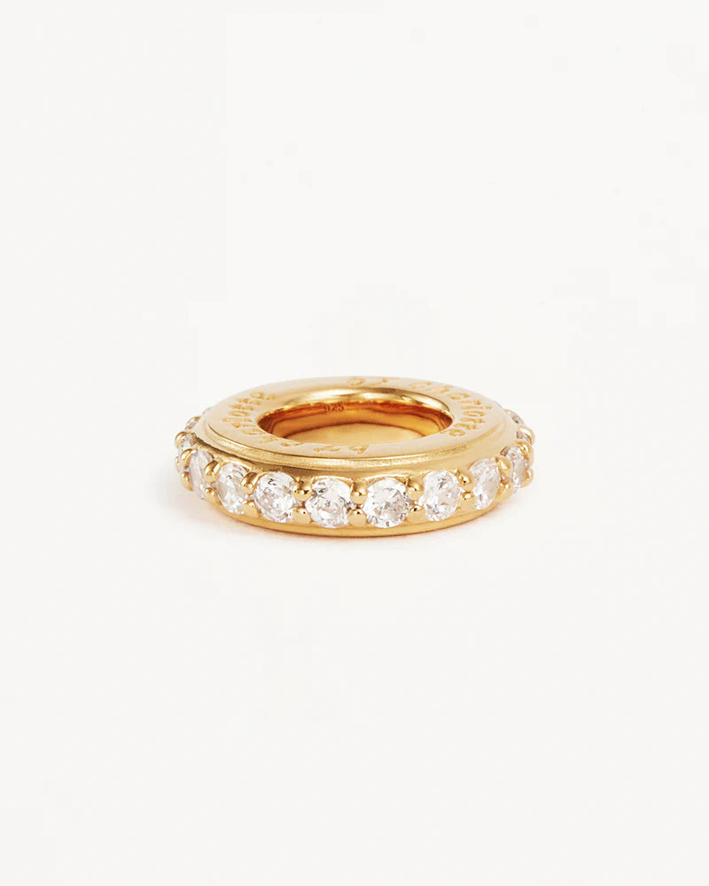 By Charlotte Halo Petal Charm - 18k Gold Vermeil