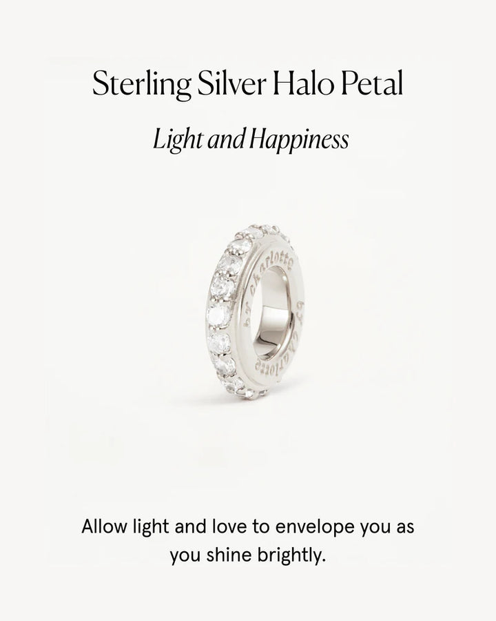 By Charlotte Halo Petal Charm - Sterling Silver