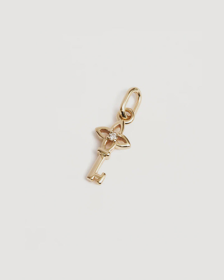 By Charlotte Key To My Heart Pendant - 18k Gold Vermeil