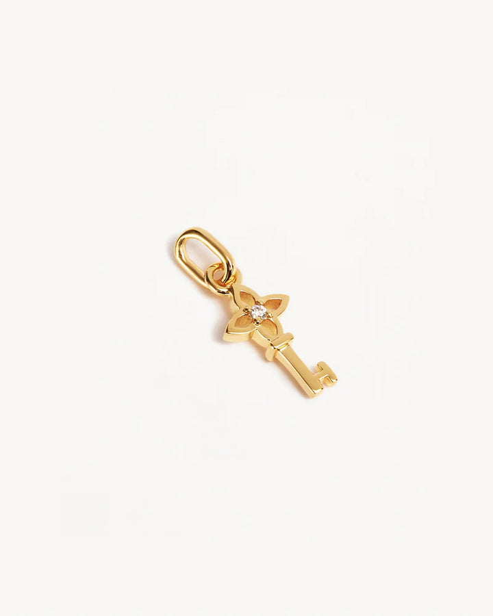 By Charlotte Key To My Heart Pendant - 18k Gold Vermeil