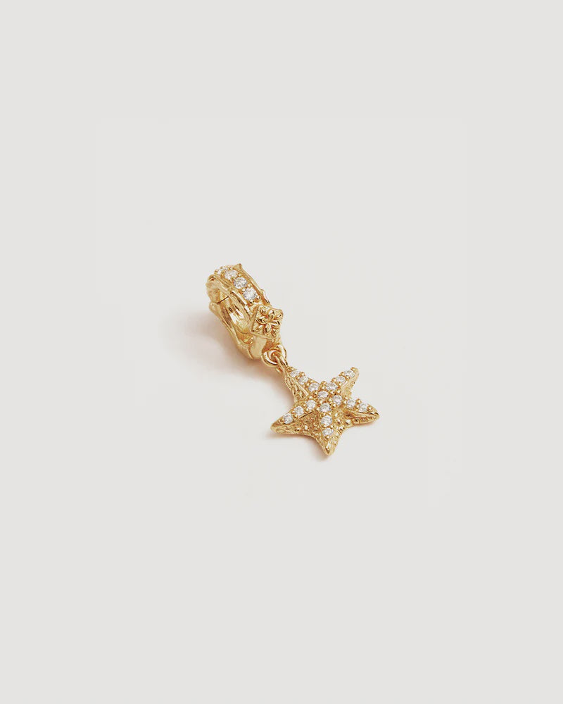 By Charlotte Gold By The Sea Starfish Pendant - 18k Gold Vermeil