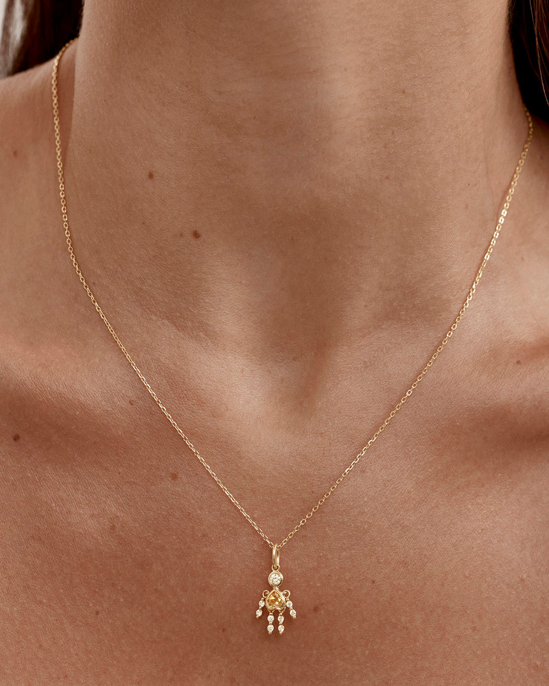 By Charlotte Tiny Dancer Pendant - Citrine