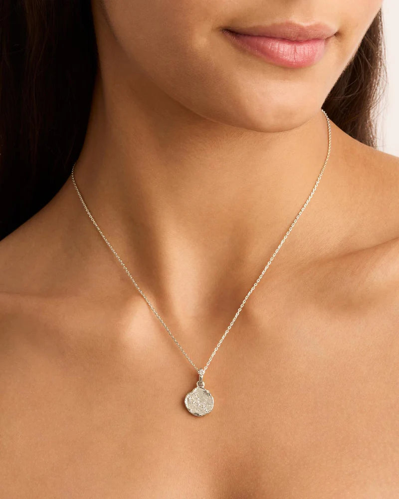 By Charlotte Love Cosmic Zodiac Reversible Annex Link Pendant - Taurus - Sterling Silver