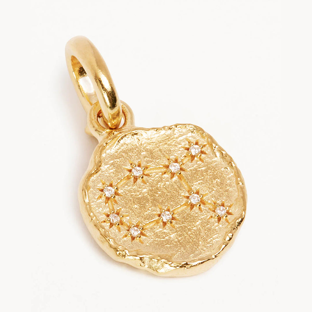 By Charlotte Love Cosmic Zodiac Reversible Annex Link Pendant - Gemini - 18k Gold Vermeil