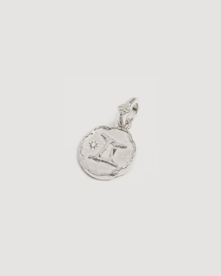 By Charlotte Love Cosmic Zodiac Reversible Annex Link Pendant - Gemini - Sterling Silver