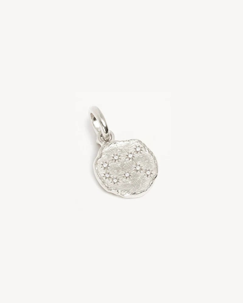 By Charlotte Love Cosmic Zodiac Reversible Annex Link Pendant - Gemini - Sterling Silver