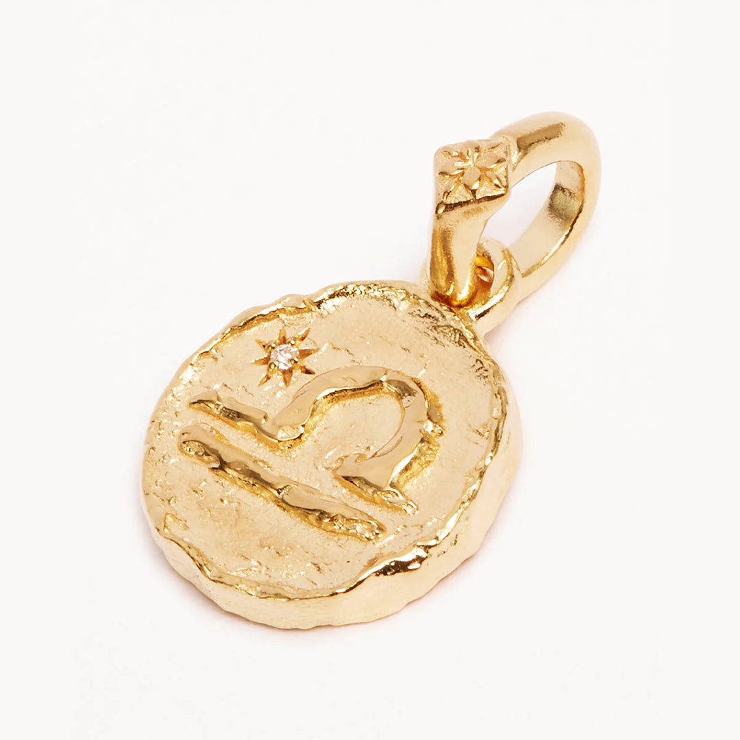 By Charlotte Love Cosmic Zodiac Reversible Annex Link Pendant - Libra - 18k Gold Vermeil