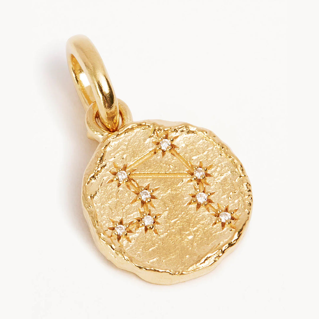 By Charlotte Love Cosmic Zodiac Reversible Annex Link Pendant - Libra - 18k Gold Vermeil