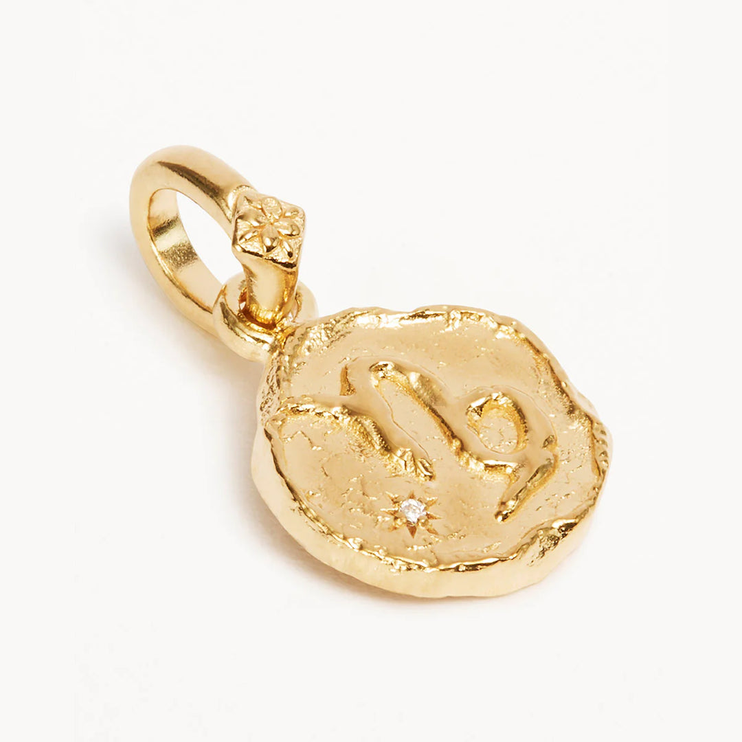 By Charlotte Love Cosmic Zodiac Reversible Annex Link Pendant - Capricorn - 18k Gold Vermeil