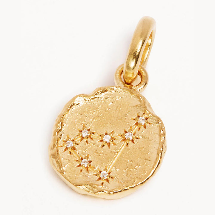 By Charlotte Love Cosmic Zodiac Reversible Annex Link Pendant - Capricorn - 18k Gold Vermeil