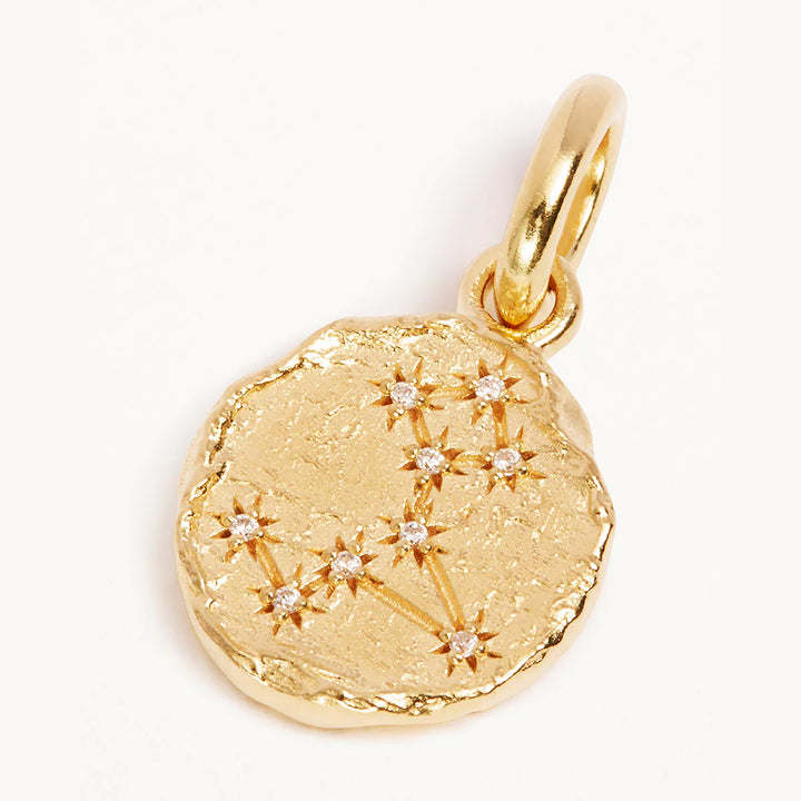 By Charlotte Love Cosmic Zodiac Reversible Annex Link Pendant - Pisces - 18k Gold Vermeil