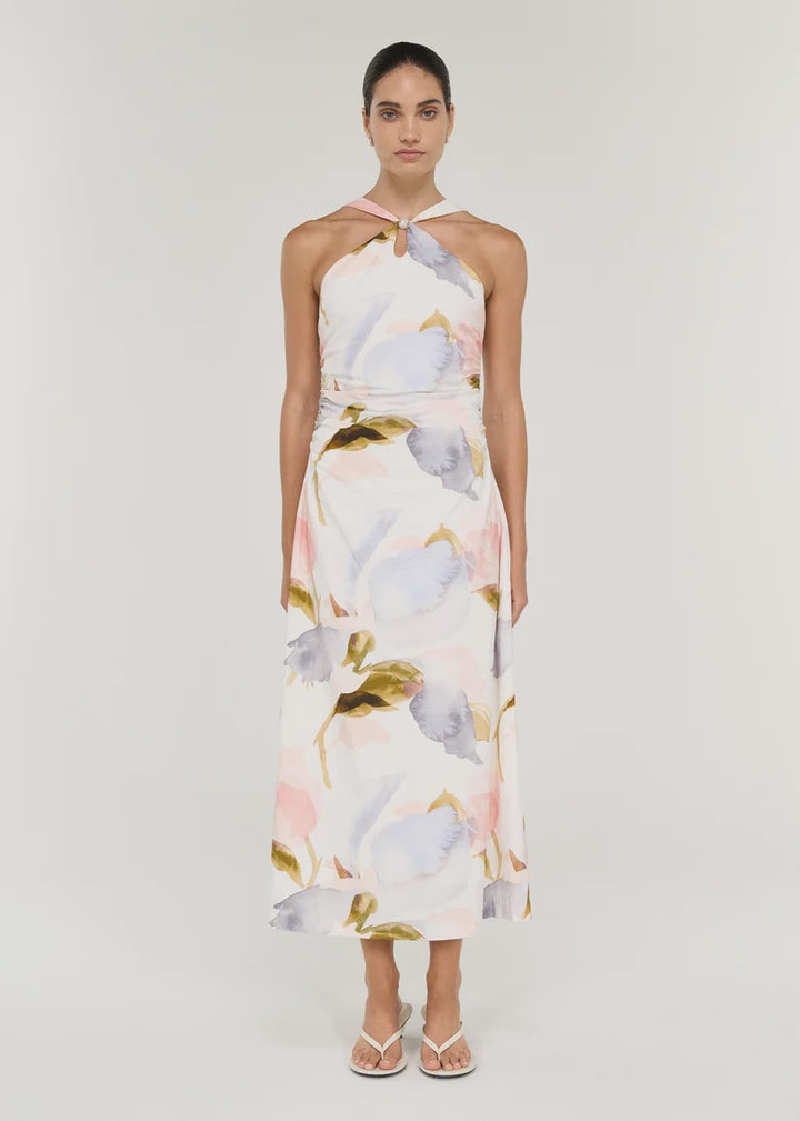 Staple The Label Valea Midi Dress - Watercolour Floral