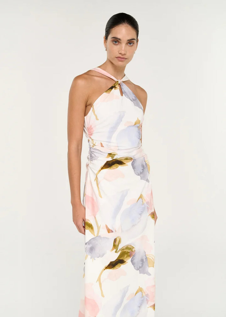 Staple The Label Valea Midi Dress - Watercolour Floral