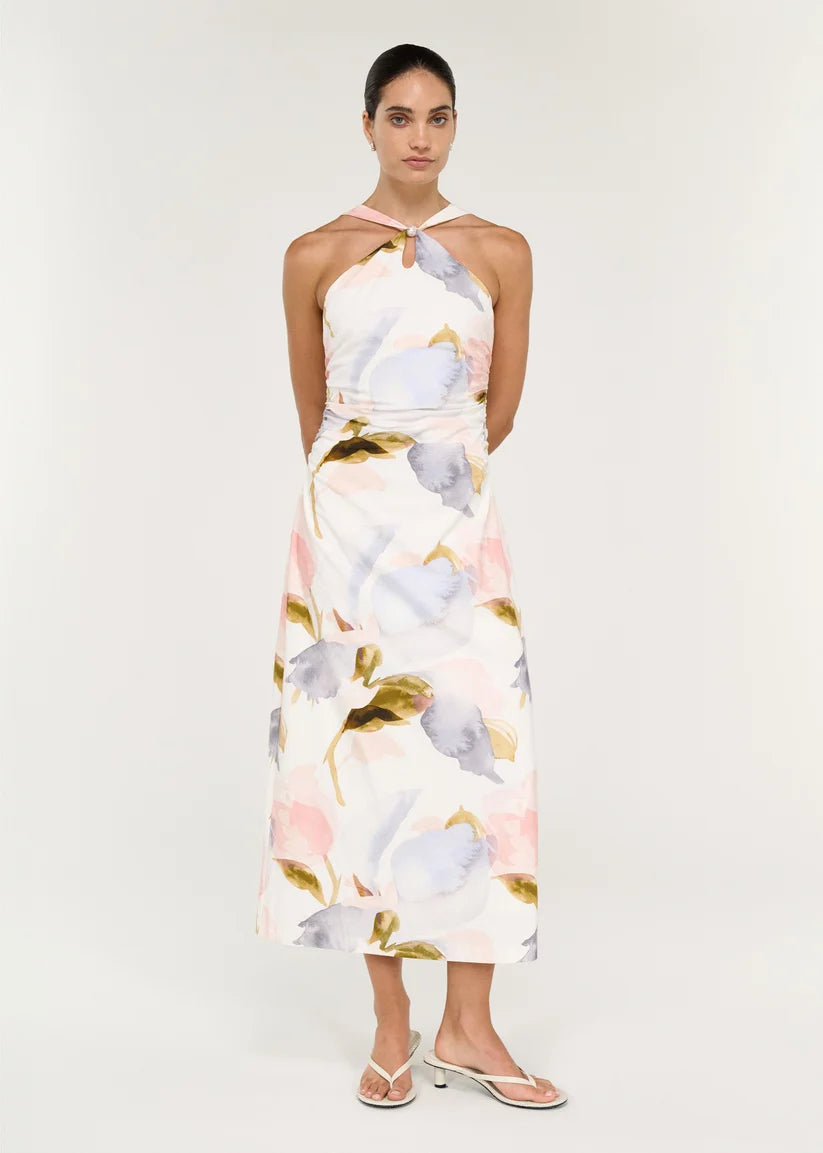 Staple The Label Valea Midi Dress - Watercolour Floral