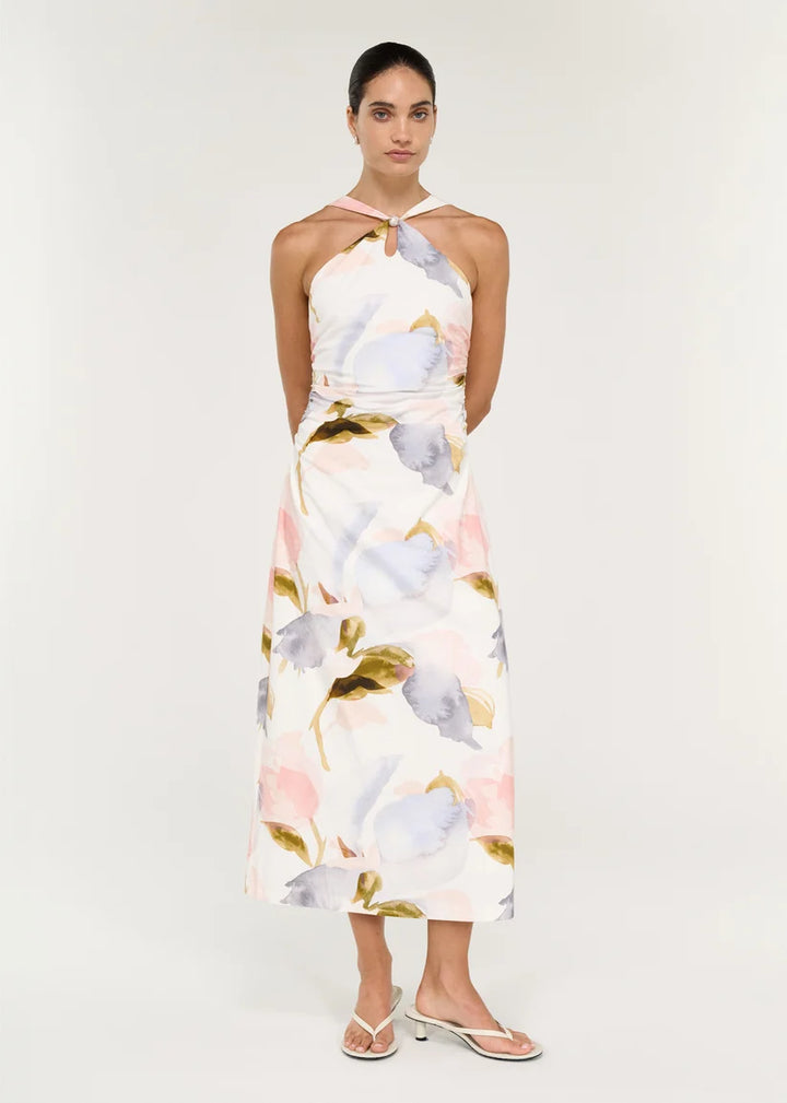 Staple The Label Valea Midi Dress - Watercolour Floral