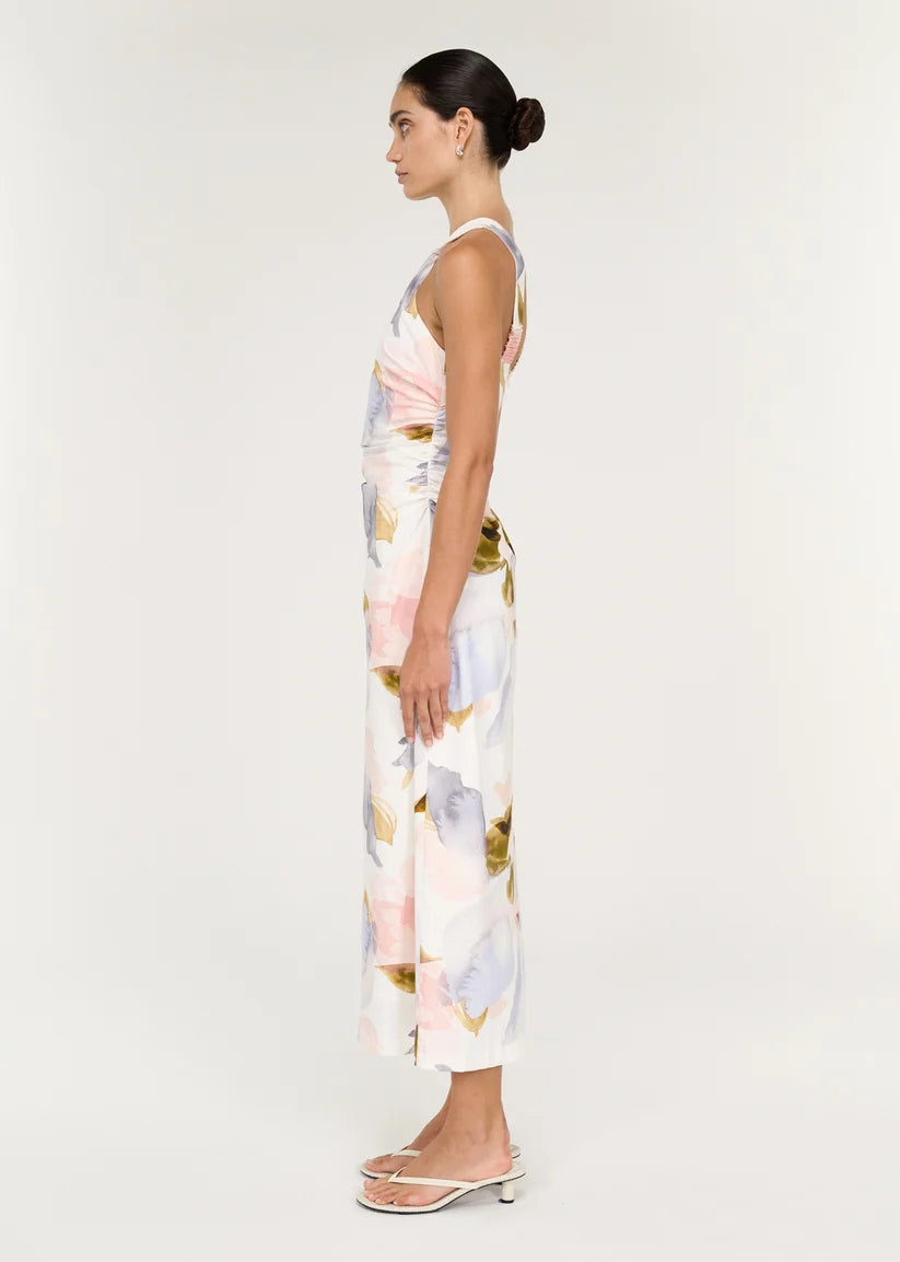 Staple The Label Valea Midi Dress - Watercolour Floral