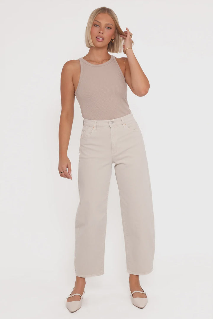 Rolla's Gigi Barrel Jean - Salt