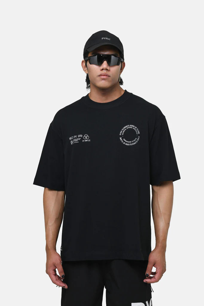 Pyra Global Spiral Tee - Black