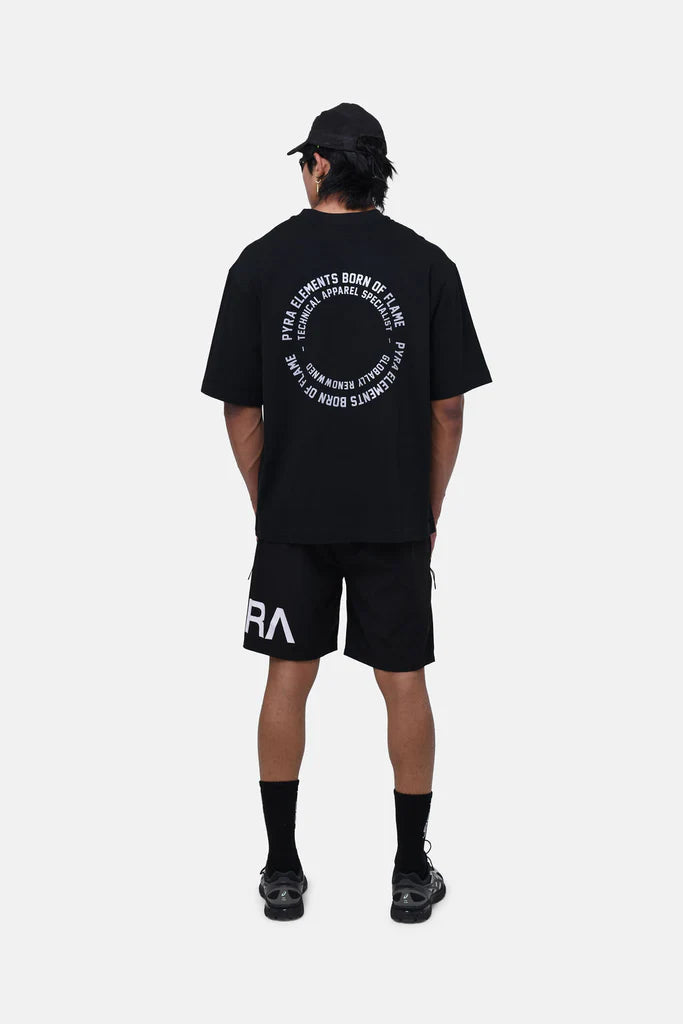 Pyra Global Spiral Tee - Black