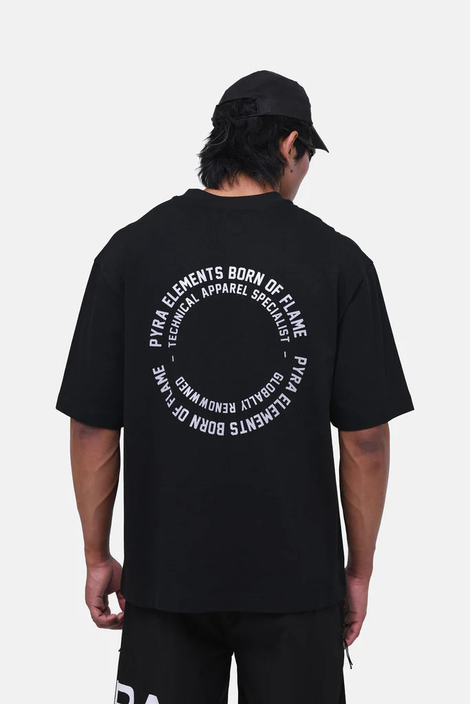 Pyra Global Spiral Tee - Black