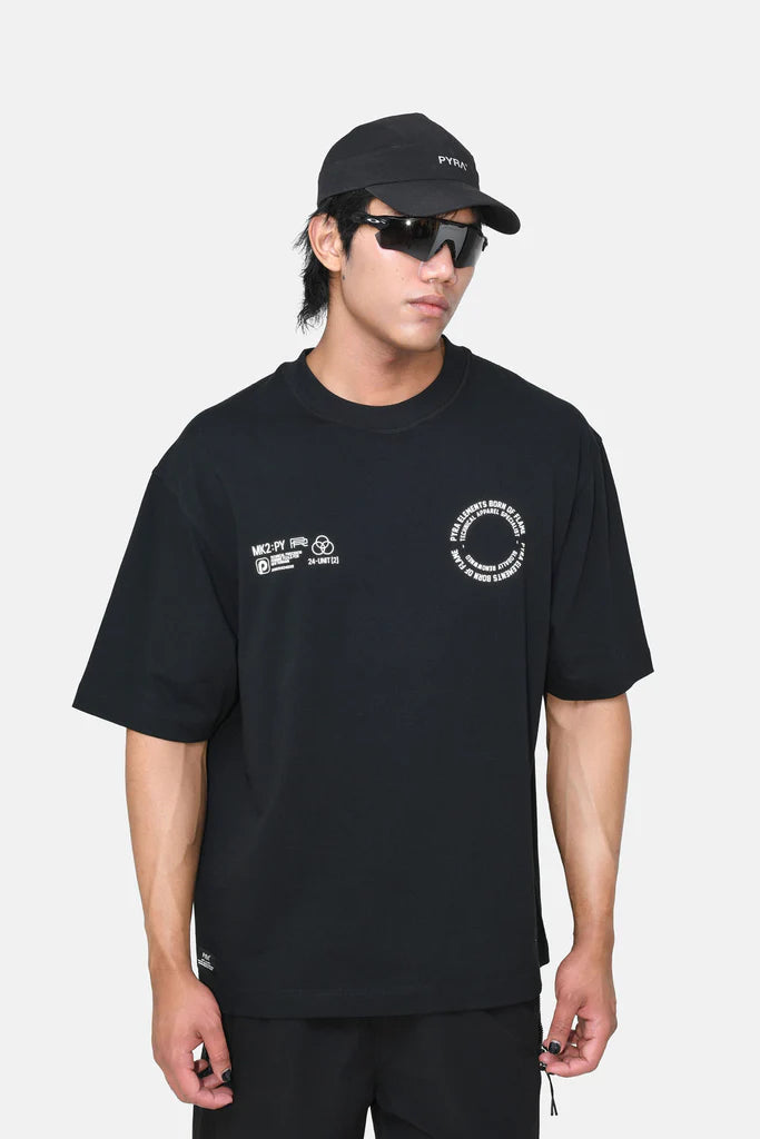 Pyra Global Spiral Tee - Black