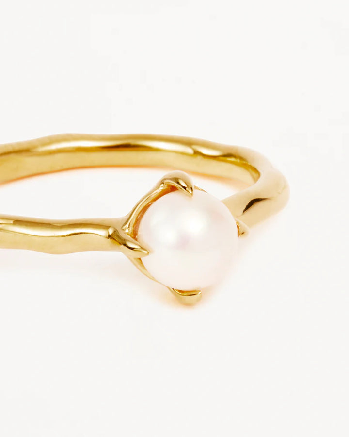 By Charlotte Endless Grace Pearl Ring - 18k Gold Vermeil