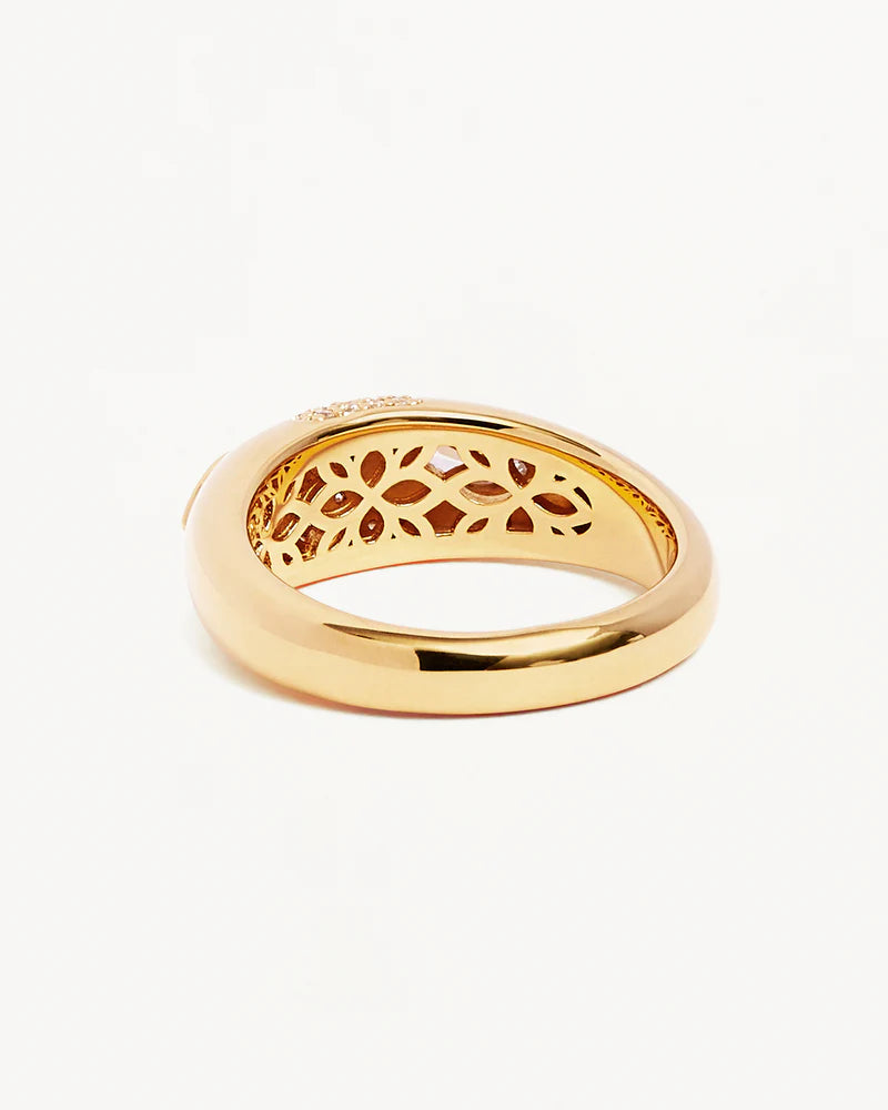 By Charlotte Watchful Gaze Ring - 18k Gold Vermeil