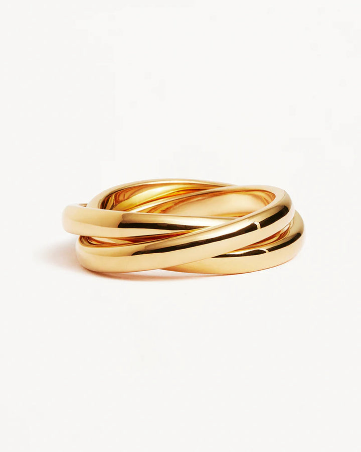 By Charlotte 18k Gold Vermeil Now and Forever Ring